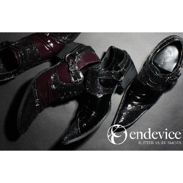 韩版增高黑色夜店发型师尖头皮鞋