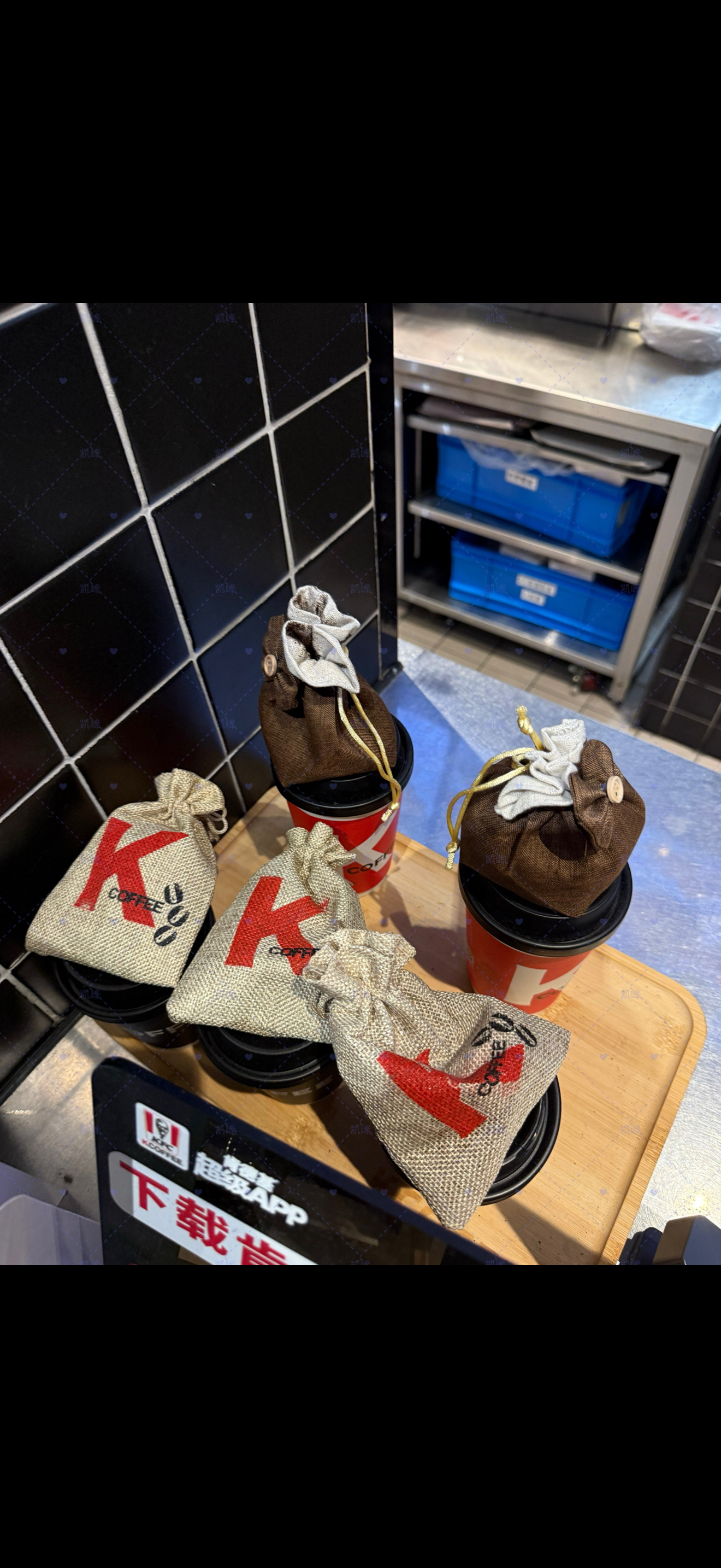 商用肯悦咖啡渣分享袋-Kcoffee布置-咖啡渣自取袋包邮顺丰包邮