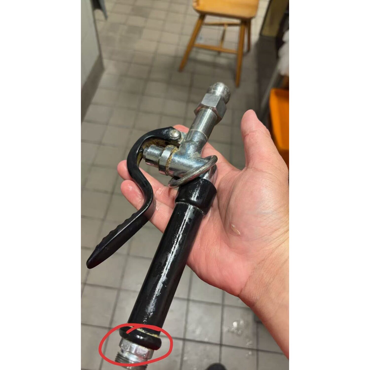 连锁快餐店用水房三星水槽高压喷头水枪头清洁工具凯峰