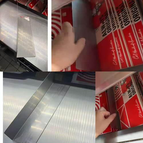 连锁汉堡店用新款五尺陈列柜下方隔断L 型分隔凯峰