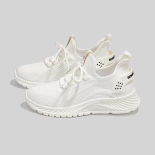 飞织网面鞋子女新款夏季女鞋百搭薄款透气运动网鞋女