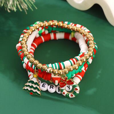 跨境新品欧美套装圣诞节手串手链