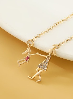 妙雅合金创意卡通项链女小项链