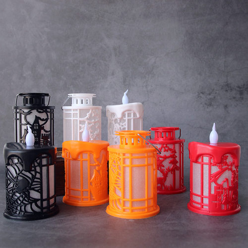 万圣节装饰LED蜡烛灯小马灯道具