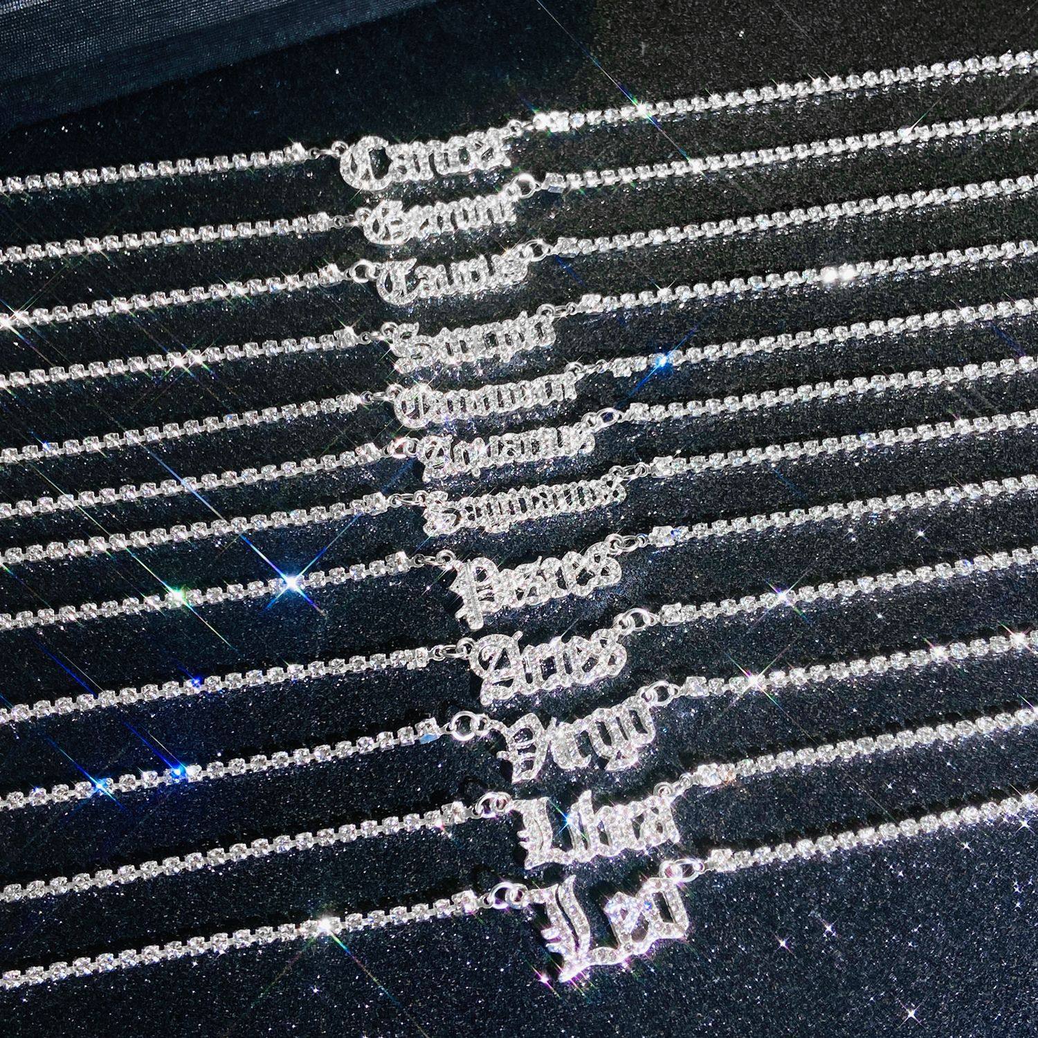 合金12ConstellationsDia项链