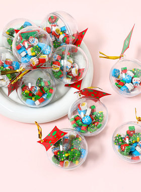 Christmas colorful erasers for kindergarten children gift