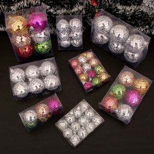 Christmas tree glass patch colorful decorative box pendant