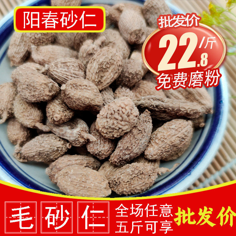 毛砂仁500g砂仁阳春砂仁 春沙仁 壳砂仁果 益智仁香料卤料调料