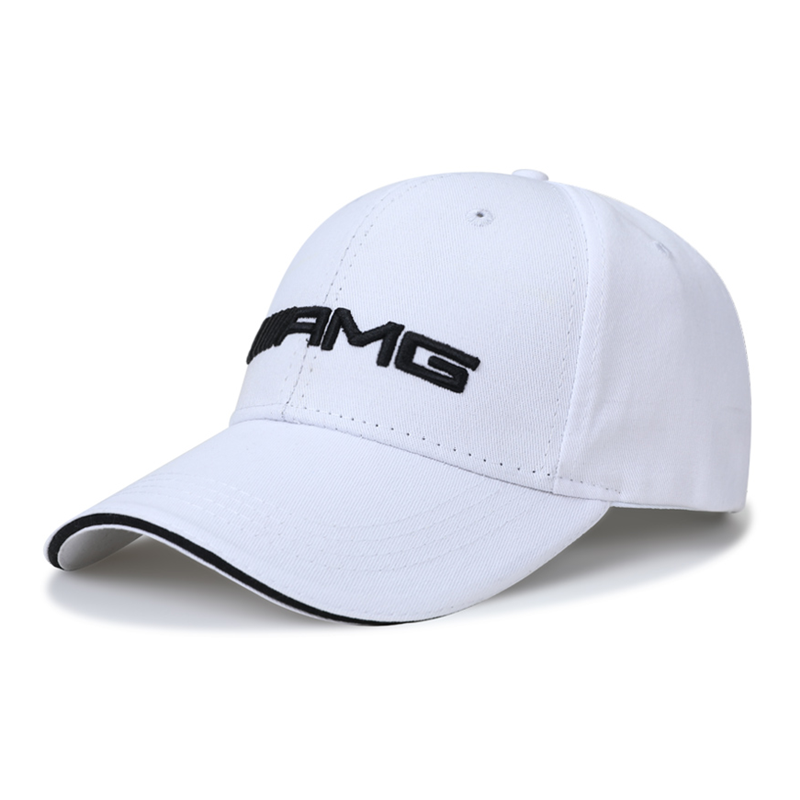 适用梅赛德斯奔驰m标专用帽子4s店礼品帽赛车帽刺绣防晒棒球帽男