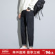 设计感黑色裤 唐狮春秋季 子男 男直筒裤 微弹水洗潮流时尚 新款 牛仔裤