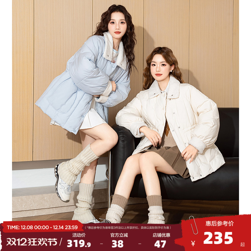 唐狮2025冬季新款棉衣女外套短款小棉袄奶fufu小个子保暖棉服女