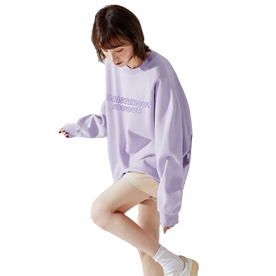 唐狮宽松简约秋季休闲卫衣