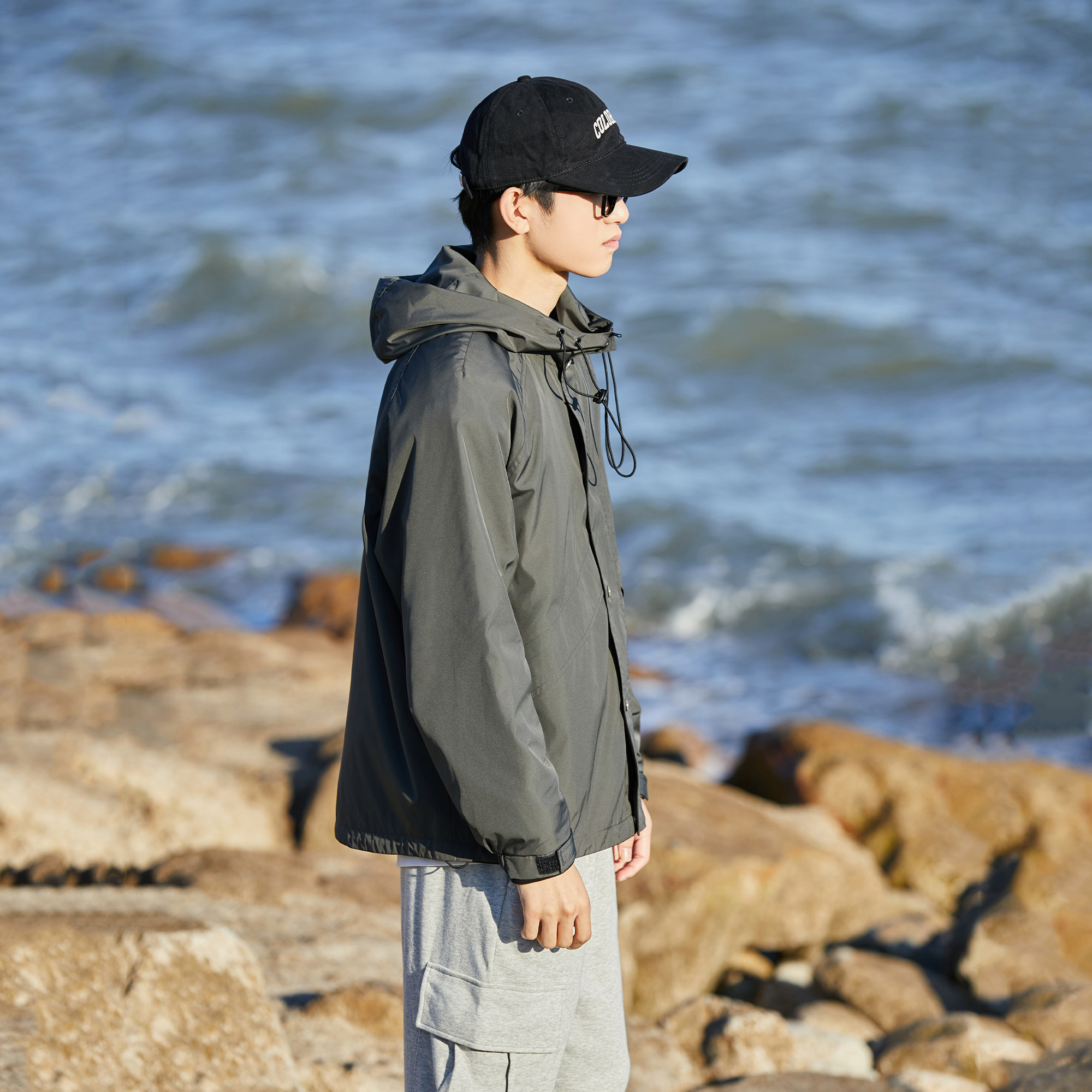 Radiohead外套男连帽户外夹克衫运...