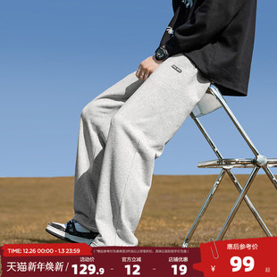 男士 运动裤 阔腿裤 卫裤 子直筒加绒冬 唐狮2025春夏季 宽松休闲裤 新款