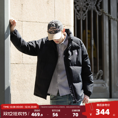 唐狮2025冬季新款男士羽绒服立领加厚外套日系休闲保暖面包服潮流