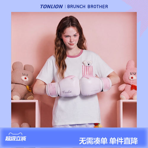 【Brunch Brother联名】唐狮2026夏季短袖T恤女士圆领设计感潮流