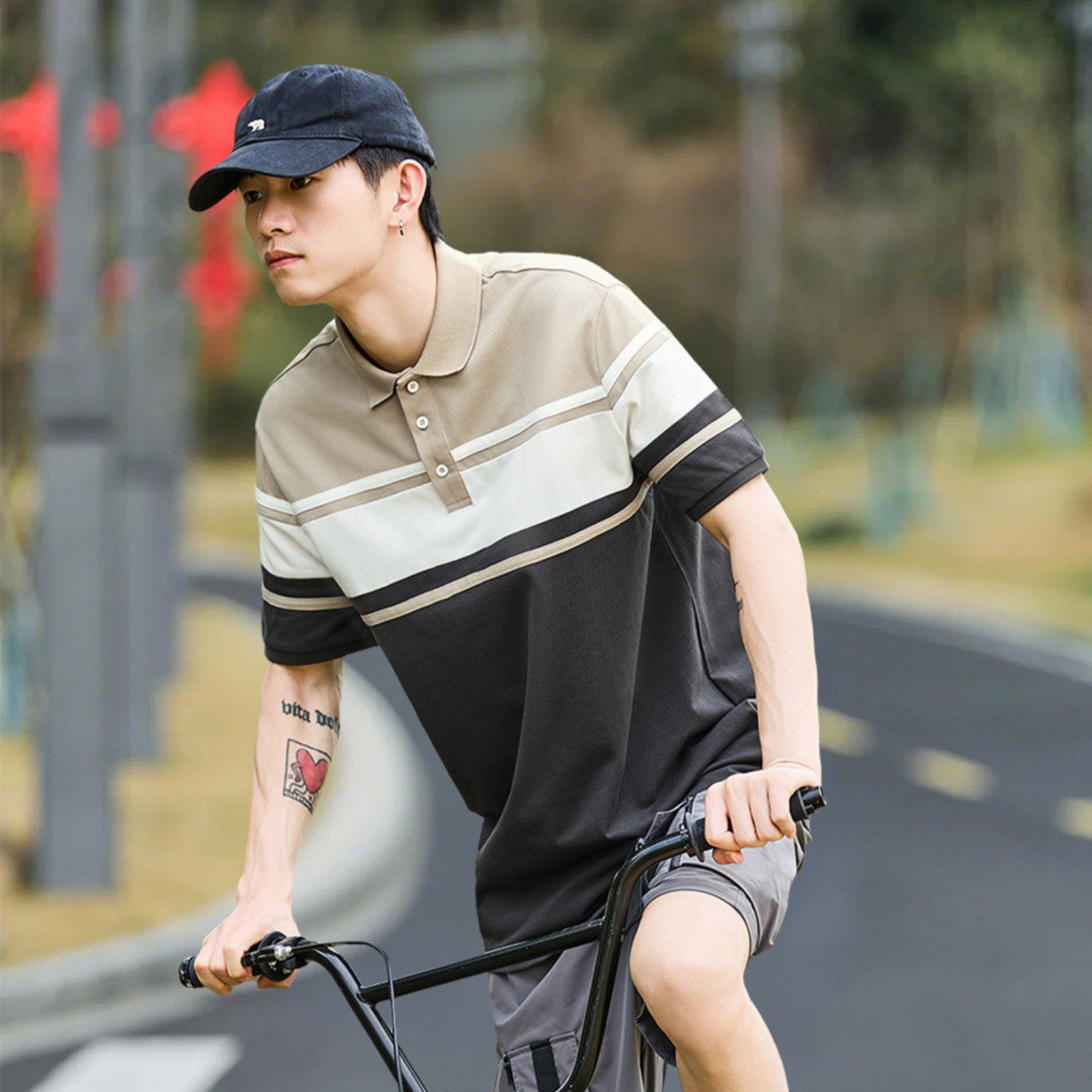 唐狮官方正品男装青少年旗舰2026商场同款店短袖Polo衫上衣T恤夏