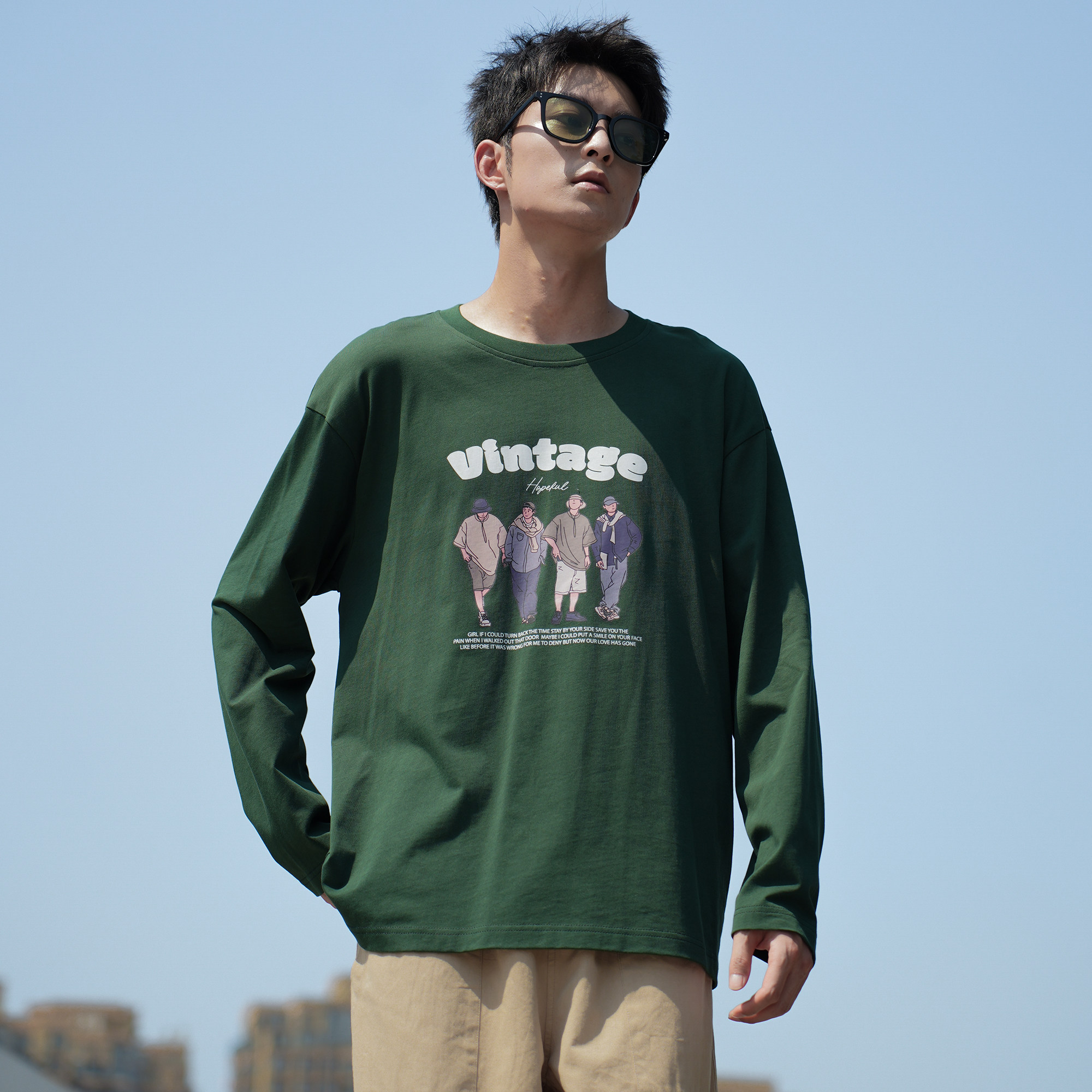 Radiohead长袖t恤男士2023新...