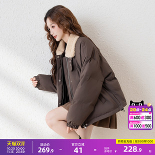 唐狮新款女棉衣小个子加厚棉服潮流ins宽松百搭保暖棉衣冬款
