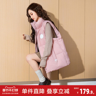 唐狮2026冬装新款女羽绒马甲背心外穿简约风时尚百搭鸭绒羽绒服