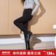 显瘦小脚裤 唐狮春秋新款 修身 黑色显瘦弹力紧身铅笔裤 女牛仔裤