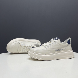 2025年秋季新款男鞋高品质牛皮男式板鞋eva发泡底男鞋子百搭潮牌