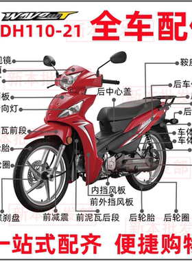 适用新大洲本田SDH110-21电喷威武110T 面板挡风板车体护板大灯壳