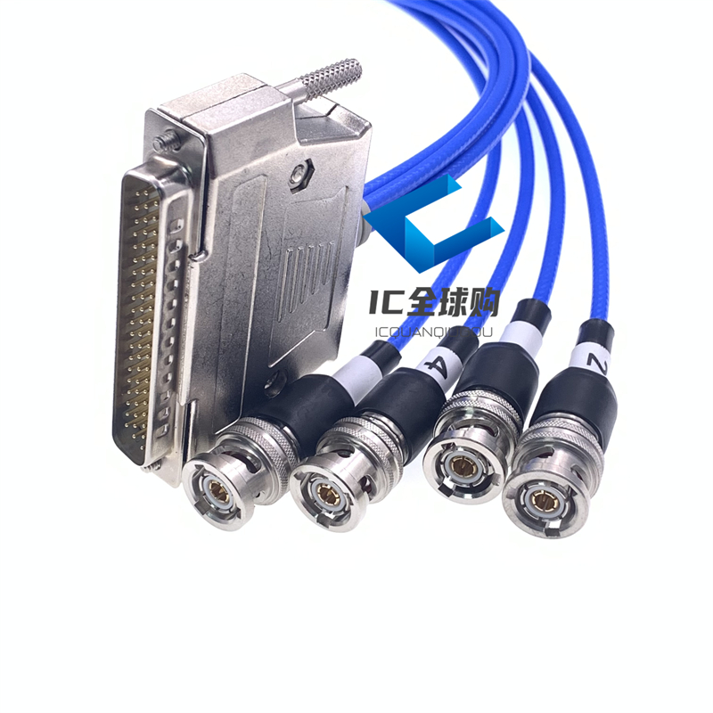 SCSI连接器转三同轴PL75-47连接线 DB62P转三同轴数据线一分四