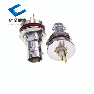 BJ76 1553B总线连接器 三同轴母座 穿墙面板母座 TRB连接器