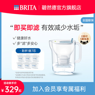 BRITA碧然德滤水壶滤芯净水器家用净水壶设计师壶+标准版滤芯套组