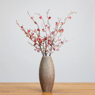 冬季带霜仿真干花花壳枯树枝灯笼永生摆设假花装饰品花艺桌摆花