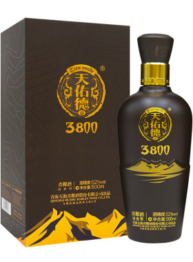 天佑德青稞酒52度新海拔3800 500ml 青海清香型白酒