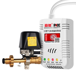 液化气罐报警器漏气安全阀家用自动断气阀电动阀门控制器切断阀