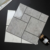 仿大理石纹理自粘铝塑板马赛瓷砖自墙背景墙自带背胶