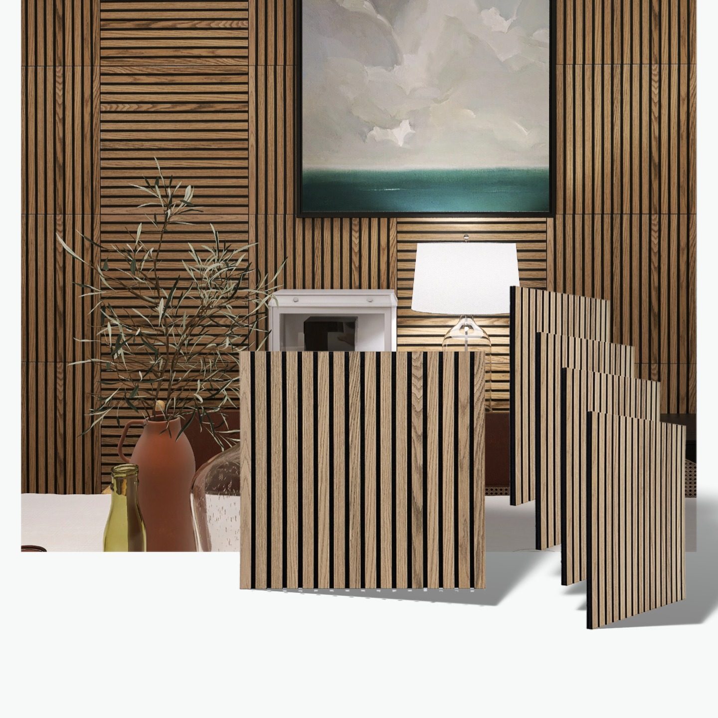 KASARO木质聚酯纤维吸音板声学降噪幼儿园琴房影院录音棚墙面装饰