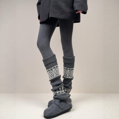 费尔岛堆堆袜套女日系y2k配打底裤秋冬季加厚保暖小腿袜子女腿套