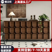 包邮 北欧烤漆实木餐边柜入户玄关鞋 柜简约现代酒柜储物柜碗柜收纳