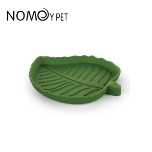 爬宠虫食盆水盆守宫鬃狮蜥蜴陆龟乌龟宠物寄居蟹塑料仿树叶食水碗