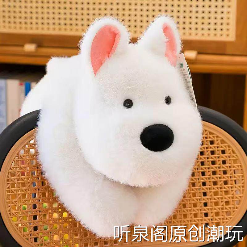 西高地正版毛绒公仔可爱小西高地趴趴玩具儿童陪睡安抚玩偶布娃娃
