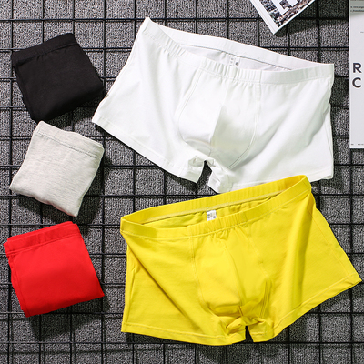 暴狄龙男士棉平角裤透气加大凹凸