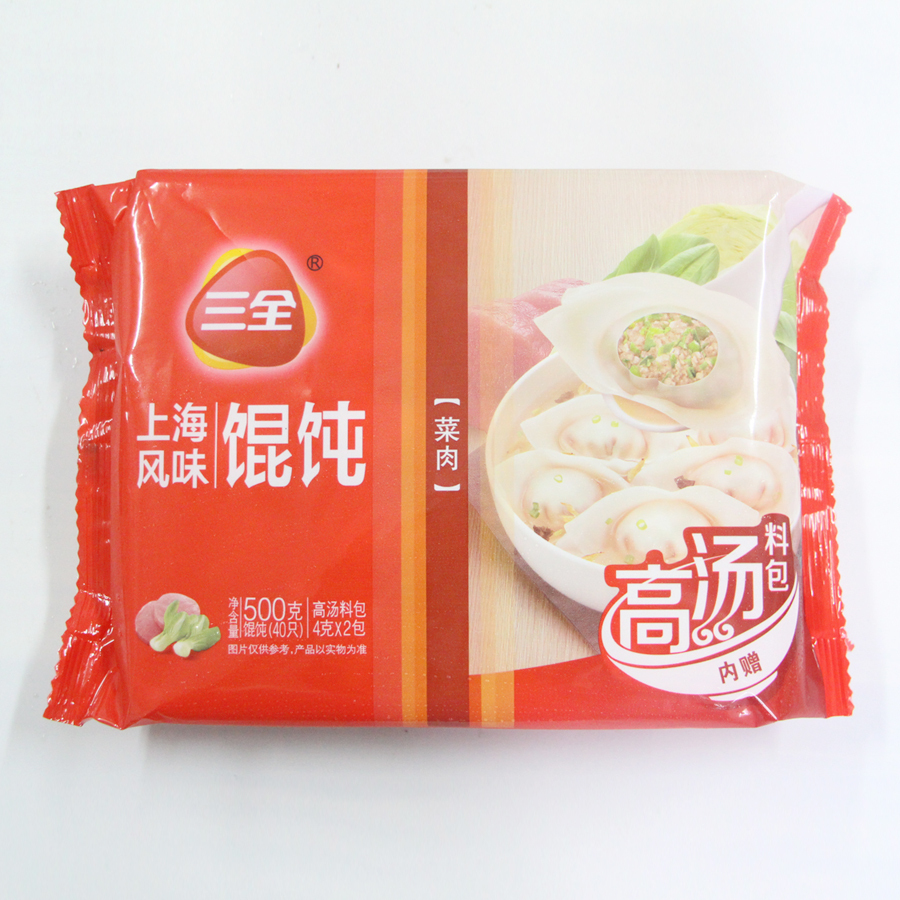 三全菜肉馄饨上海风味营养方便