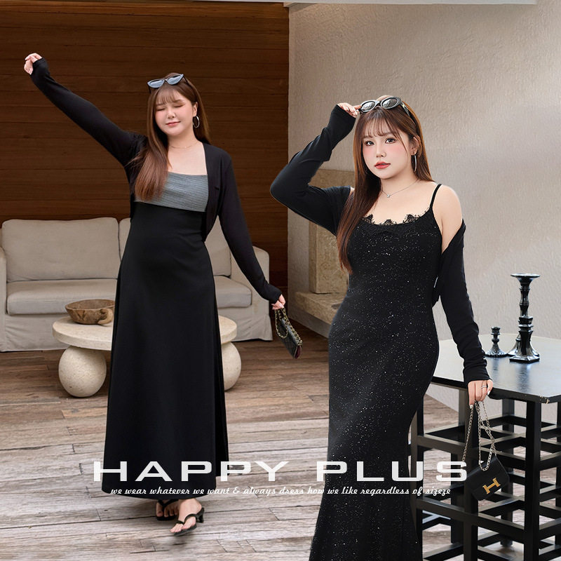 happyhut加肥加大码女装200斤胖mm莫代尔短款防晒披肩针织小开衫