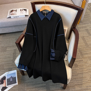 胸围150大码女装300斤胖妹妹加肥加大宽松休闲秋冬季T恤卫衣1809