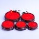 实木圆形底座单层红布平板底座中间微微凹槽放景石平底礼品 包邮