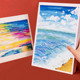 油画棒专用细纹卡纸加厚a4画纸美术绘画本空白软性重彩油画棒卡纸