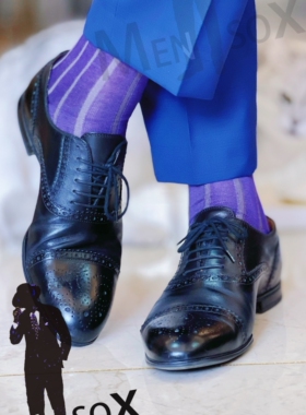 断码 土耳其viccel棉袜条纹男士长筒及膝袜条纹袜防臭吸汗透气