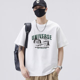 2025新款短袖t恤男士潮流圆领山系速写印花半袖衫6092P26，商品下架区，星座210A（原D326A）