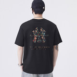 2025新款短袖t恤男士潮流圆领抽象印花半袖衫6077P26，商品下架区，星座210A（原D326A）