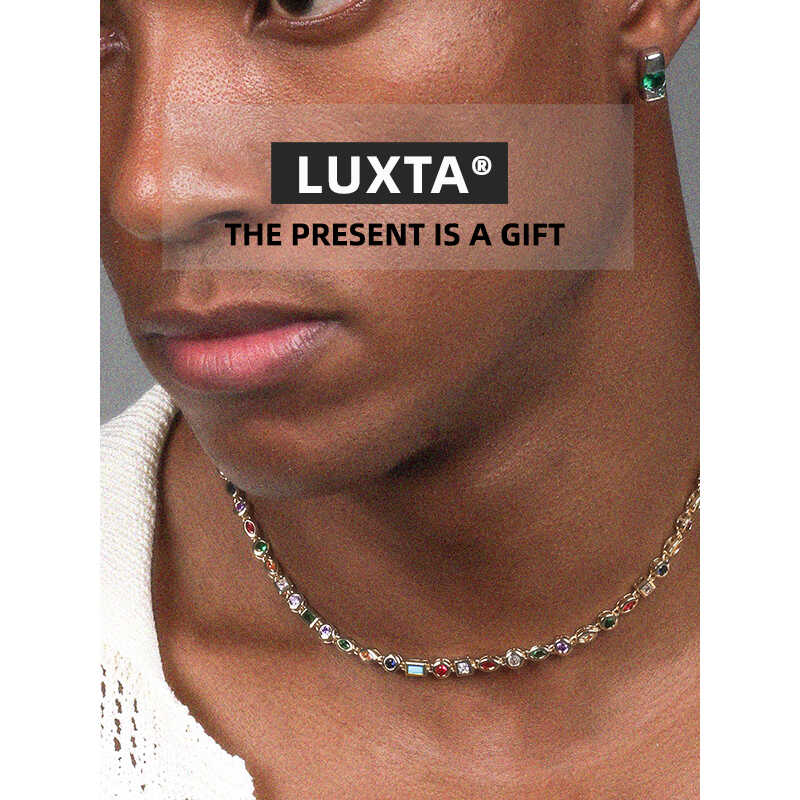 LUXTA彩钻镀金项链嘻哈