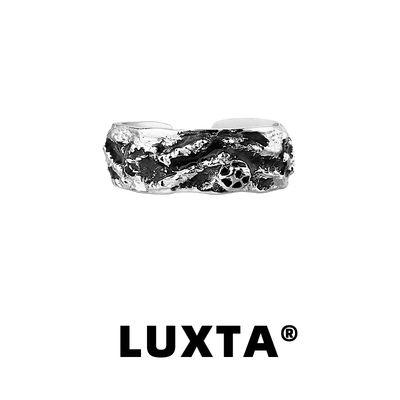 LUXTA纯银黑色冰川戒指